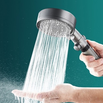 Экономичный ручной душ, хромированная душевая лейка.