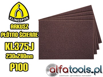 АБРАЗИВНЫЙ ЛИСТ 230х280 KLINGSPOR KL375 P100