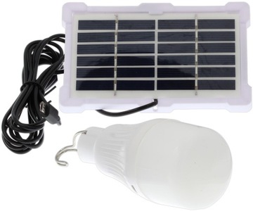 ŻARÓWKA SOLARNA LED Z PANELEM SOLARNYM 10W