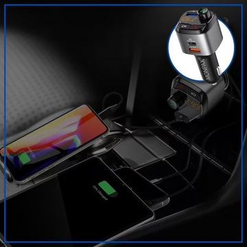 САМЫЙ МОЩНЫЙ FM-ПЕРЕДАТЧИК BLUETOOTH АВТОМОБИЛЬНОЕ ЗАРЯДНОЕ УСТРОЙСТВО 36 Вт QC3.0 USB-C