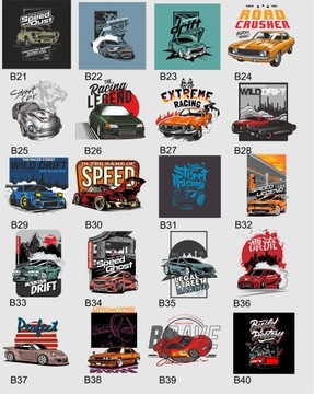 Дрифт автомобильная спортивная футболка, Выкройки для тюнинга