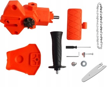 ПЕРЕХОДНИК ЦЕПНОЙ ПИЛЫ 4 ДЮЙМА ДЛЯ ДРЕЛ ИЛИ ОТВЕРТОК, НАКРЕПЛЕНИЕ С РУЧКОЙ