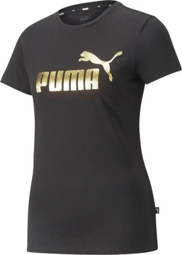 KOSZULKA DAMSKA SPORTOWA T-SHIRT ESS+ METALLIC LOGO TEE PUMA