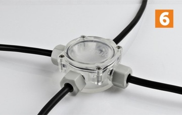 Монтажная коробка HERMETIC разъем IP68 x4