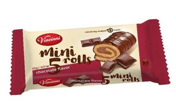 TIM VINCINNI MINI ROLLS CHOCOLATE 175G