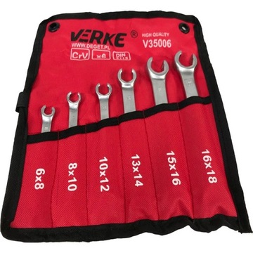 КАБЕЛЬНЫЕ КЛЮЧИ. ТОРМОЗ. 6 ШТ АТЛАСНЫЙ ПОКРЫТИЕ VERKE V35006