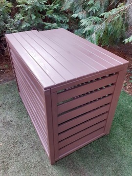 Деревянная крышка кондиционера на заказ.