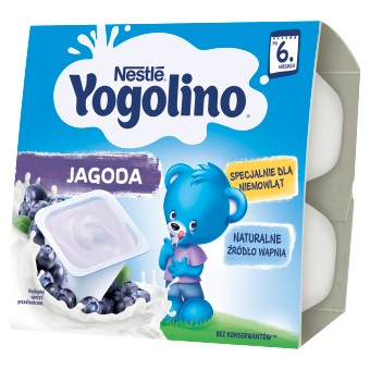 Deserek mleczno-owocowy Nestlé Yogolino jagoda po 6. miesiącu 400 g