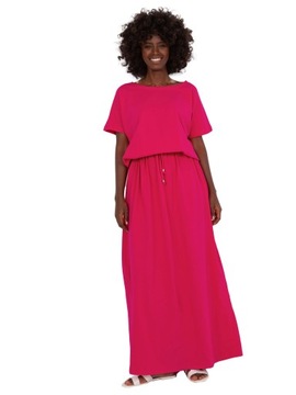 SUKIENKA ROZKLOSZOWANA damska oversize MAXI