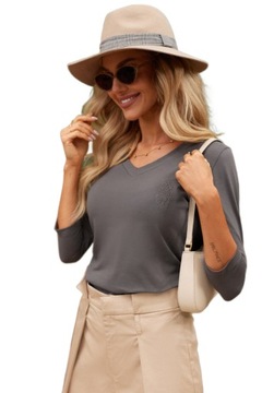 ELEGANCKA Bluzka t-shirt PREMIUM miła bawełna POLSKA marka LaTynka TOP