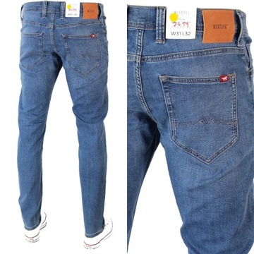 MUSTANG OREGON TAPERED K SLIM SPODNIE JEANS _ W32 L30