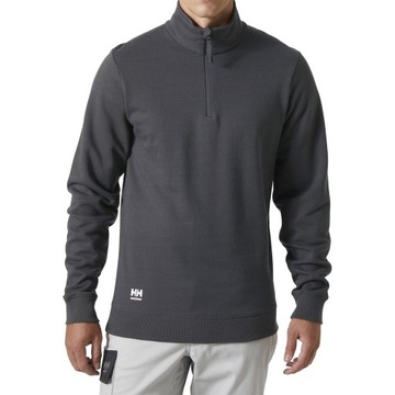 Bluza bez kaptura Helly Hansen Classic Half Zip - Szara L