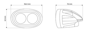 СИНИЙ СВЕТОДИОДНЫЙ РАБОЧИЙ ФОНАРЬ ВИЛОЧНЫЙ ОПРЫСКИВАТЕЛЬ