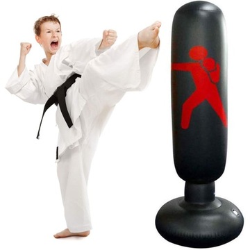 БОКСЕРСКАЯ СУМКА, 160 СМ, НАДУВНАЯ ОТДЕЛЬНО СТОЯЩАЯ, КРУЖКА ПЕСОЧНАЯ КОЛОНКА