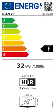 Sony KD32W800 32-дюймовый телевизор HD Ready
