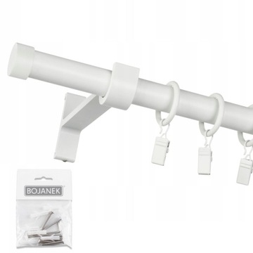Karnisz pojedynczy 19mm 160cm Rullo metalowy