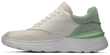 Sportowe Clarks SprintLiteLace skóra zielone 35,5