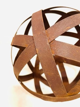 Металлический садовый шар в деревенском стиле 20 см, подарочный цветочный горшок для террасы