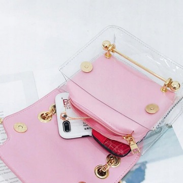 Черная лакированная сумка на плечо Маленький ремешок LITTLE BEAUTY со словами