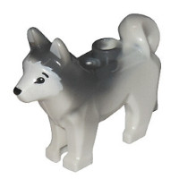 Lego Pies Husky 16606pb001 6076467 Biały NOWY piesek Syberian Malamut
