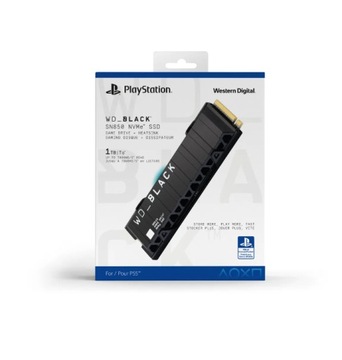 Твердотельный накопитель WD BLACK SN850 NVMe 1 ТБ с радиатором для консоли SONY PS5