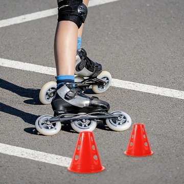 30 ШТ. РАЗМЫТОЧНЫЕ КОЛОДКИ, СКЛАДНЫЕ ПЛАСТИКОВЫЕ ДОРОЖНЫЕ БЛОКИ ДЛЯ РОЛИКОВЫХ КОНЬКОВ SKAT