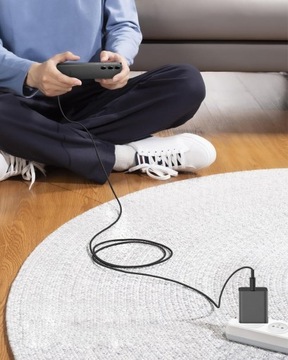 Quick PD 45W Зарядное устройство для Samsung и т. Д. С помощью USB-C 2M USB-C кабель быстро зарядка