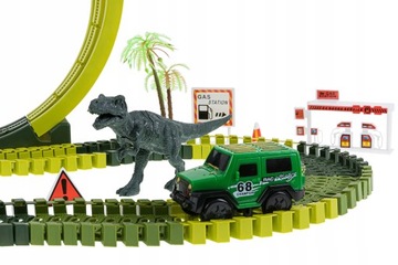 TOR SAMOCHODOWY WYŚCIGOWY XL DINOZAUR AUTO 242cm