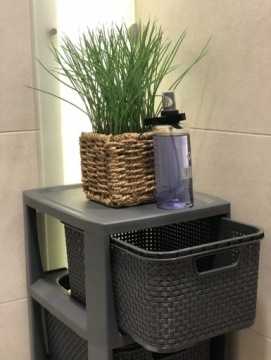 ПОЛКА ДЛЯ ВАННОЙ КОМНАТЫ КОМОД ИЗ 5 КОРЗИН ИЗ РАТАНА BRANQ