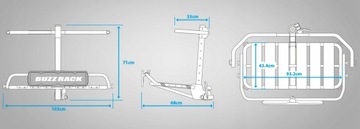 Мультиплатформенный багаж с крючком-корзина-платформа Inter Pack BUZZPRO
