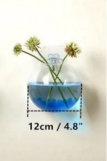 Стеклянная ваза для цветов на стену AQUARIUM BALL