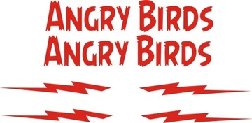 ANGRY BIRDS naklejki na rower 159-6B RÓŻNE KOLORY