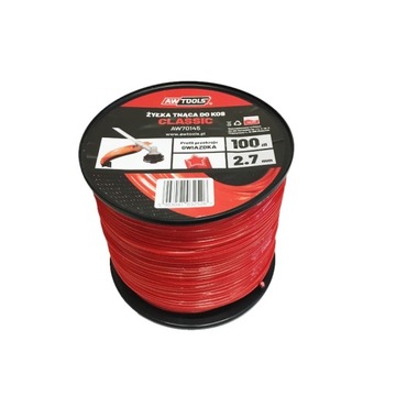 AWTOOLS ŻYŁKA TNĄCA CLASSIC 3,0x100m / GWIAZDKA AW70146