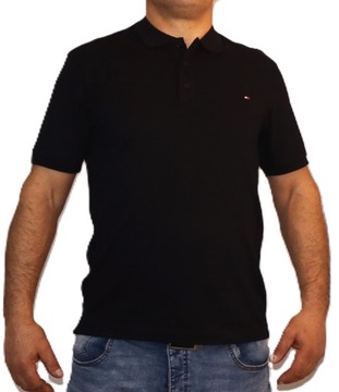 Tommy Hilfiger koszulka polo czarna poloshirt XL