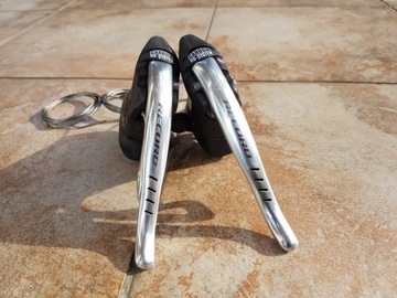klamkomanetki Campagnolo RECORD, 3x8-speed, vintage, stan SUPER