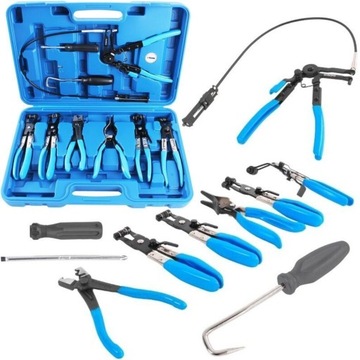 SZCZYPCE DO OPASEK ZACISKOWYCH CLICK-R OSŁON PRZEGUBÓW Z LINKĄ ZESTAW 9el