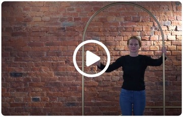 ścianka stelaż na kwiaty dekoracje okrągła duża