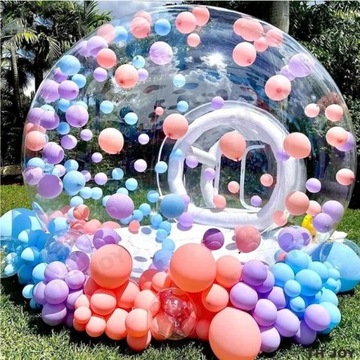 BUBBLE HOUSE DMUCHANIEC DMUCHANY DOMEK Z BALONAMI NA IMPREZE DLA DZIECI