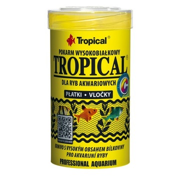 Wysokobiałkowy pokarm dla ryb wszystkożernych w płatach TROPICAL 100ml