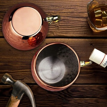 КРУЖКА «МОСКОВСКИЙ МУЛ», 4 ШТ, КРУЖКА ДЛЯ КОКТЕЙЛЯ 530 МЛ