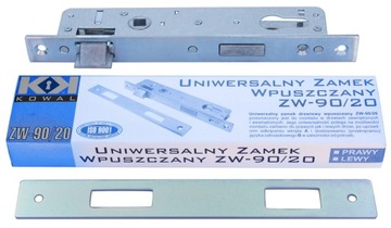 ZAMEK WPUSZCZANY DO FURTKI BRAMKI WĄSKI DO PROFILU 40x40 ROZSTAW 90/22
