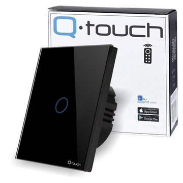 DOTYKOWY WŁĄCZNIK ŚWIATŁA POJEDYNCZY PILOT SZKLANY