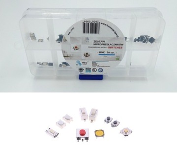 MICRO SWITCH SMD BOX NAPRAWCZY ZESTAW MINI 50 szt.