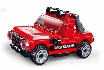 KLOCKI SLUBAN MINI CZERWONE AUTO SAMOCHÓD NAPĘD
