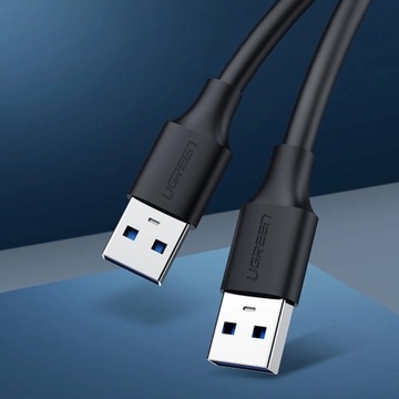 Кабель Ugreen USB 2.0 (штекер) - USB 2.0 (штекер) 2 м черный (US128 10)