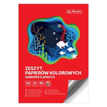 HERLITZ Zeszyt papierów kolorowych samoprzyl A5 10k