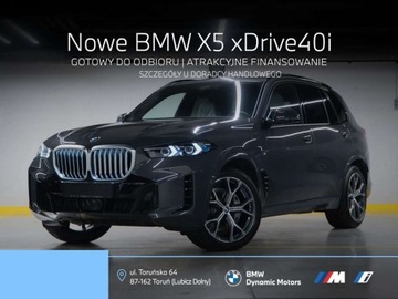 BMW X5 G05 SUV Facelifting 3.0 40i 381KM 2025 BMW X5 xDrive40i 381KM mHEV - Lakierowanie BMW INDIVIDUAL - Gotowy do Odbi