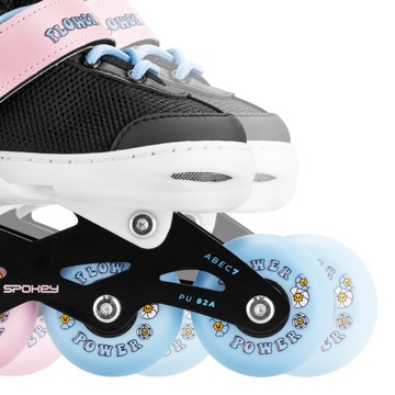 Детские регулируемые роликовые коньки Spokey JOY, размеры 31-34, ABEC7 Carbon 82A