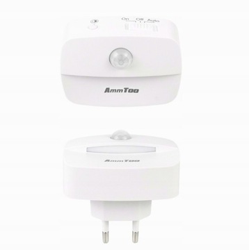 Ночник ДЛЯ LED РОЗЕТКИ с датчиком 3 СВЕТА РЕЖИМЫ движения контакта