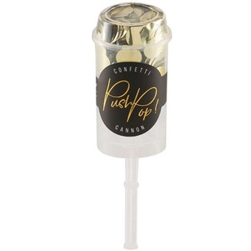 съемка PUSH POP CONFETTI TUBE золотой MINI